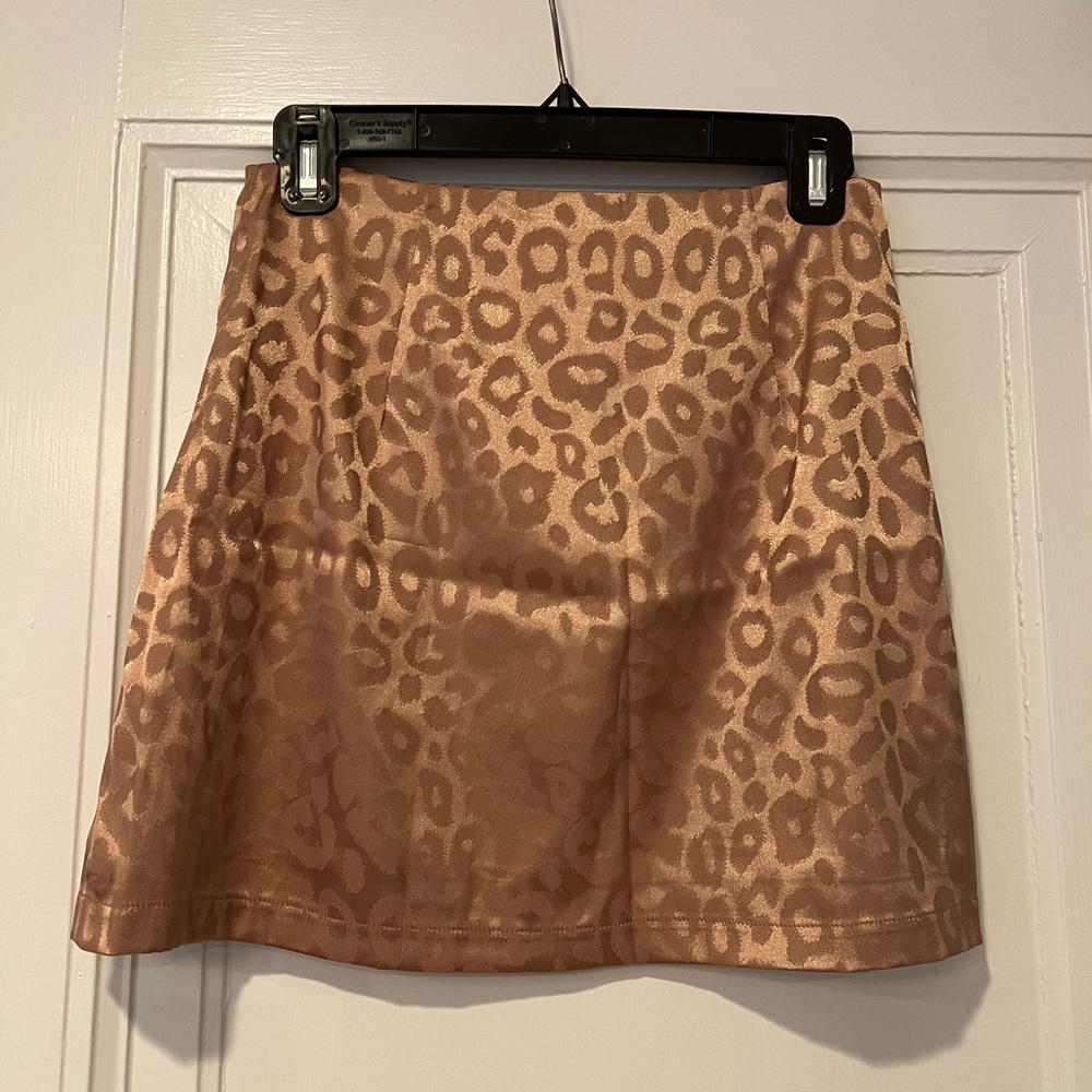 Forever 21 rose gold skirt